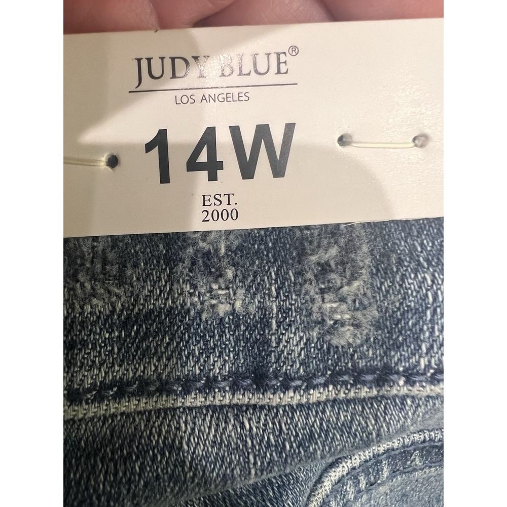 Judy Blue Women's Flare High Rise Jeans Size 14W Bohemian Western Stretchy New - Picture 9 of 11